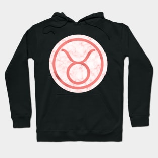 Living Coral Marble Zodiac - Taurus Hoodie